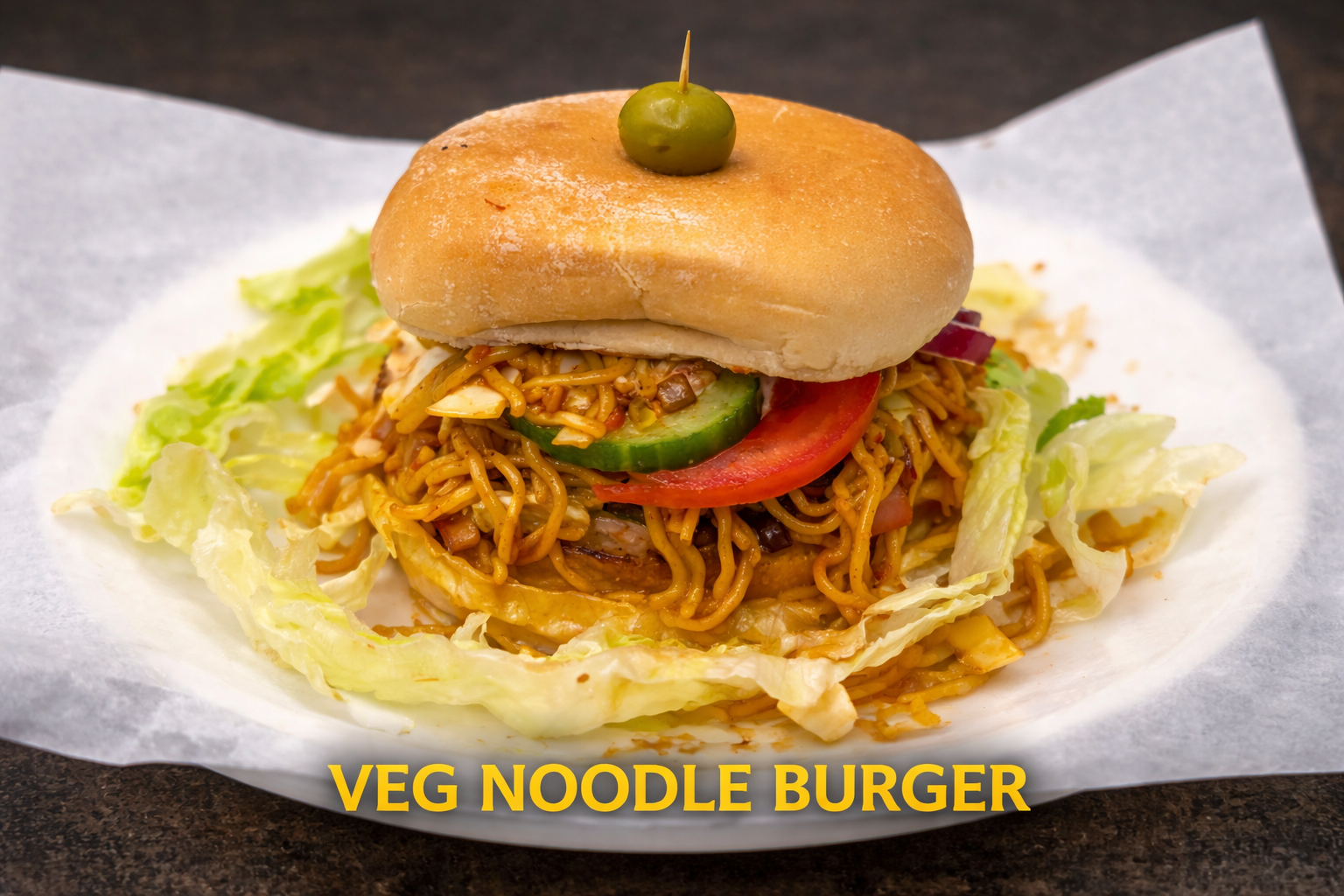 veg noodle burger